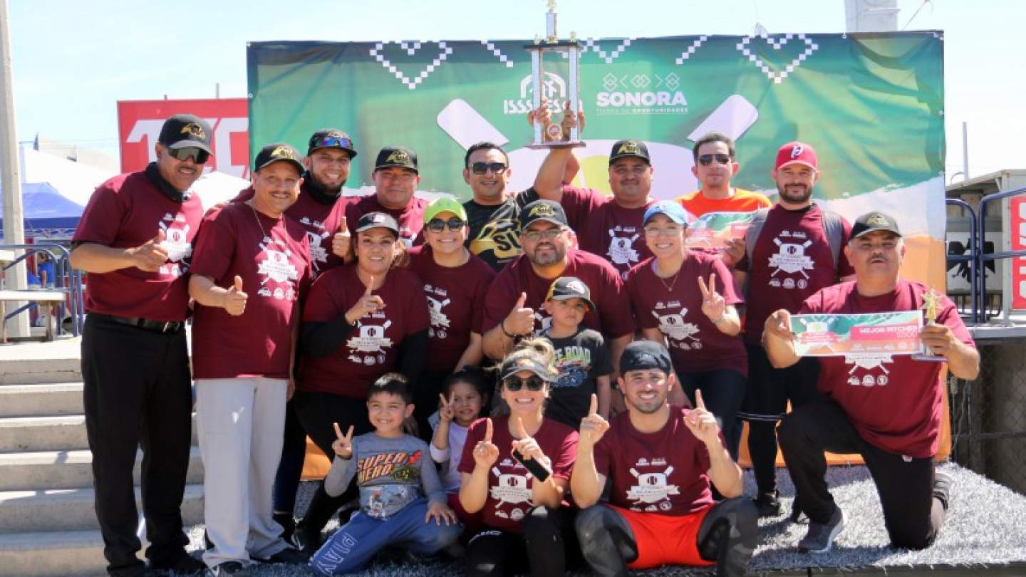 Es equipo Guinda campeón del Segundo Torneo Relámpago de Slowpitch ISSSTESON