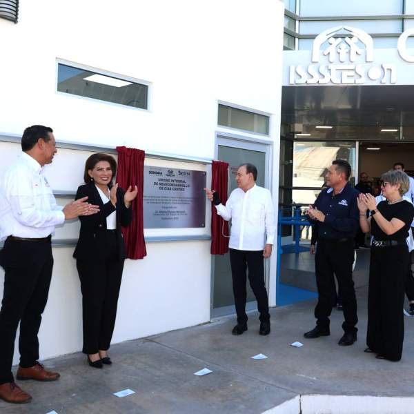 Gobernador Durazo inaugura Unidad Integral de Neurodesarrollo de Isssteson para garantizar atención especializada a familias sonorenses